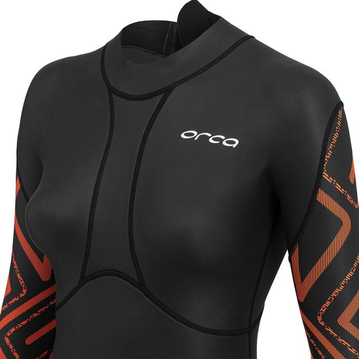 2024 Orca Mujer Vitalis Breast Stroke Back Zip Open Water Swim Neopreno NN6B4801 - Black